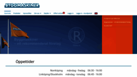 What Byggmaskiner.se website looked like in 2019 (4 years ago)