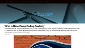 What Basecampcodingacademy.org website looked like in 2019 (4 years ago)