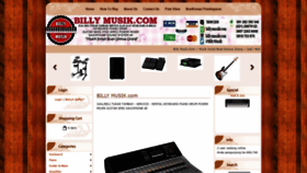 What Billymusik.com website looked like in 2019 (4 years ago)