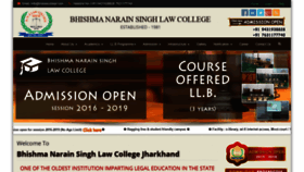 What Bnslawcollege.com website looked like in 2019 (4 years ago)