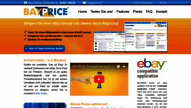 What Bayprice.de website looked like in 2019 (4 years ago)