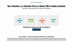 What Bin-checker.net website looked like in 2019 (4 years ago)