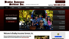 What Bradley-insurance.com website looked like in 2019 (4 years ago)