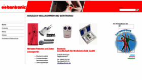 What Bentronic.com website looked like in 2019 (4 years ago)