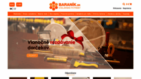 What Baranik.sk website looked like in 2019 (4 years ago)