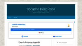 What Bocadosdeliciosos.com website looked like in 2019 (4 years ago)