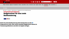 What Baufinanzierung.focus.de website looked like in 2019 (4 years ago)