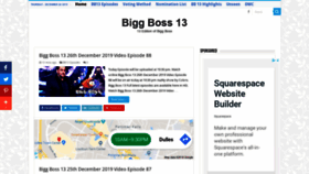 What Biggbosseason13.com website looked like in 2019 (4 years ago)