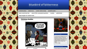 What Bluebirdofbitterness.com website looked like in 2019 (4 years ago)