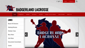 What Badgerlandlacrosse.com website looked like in 2019 (4 years ago)