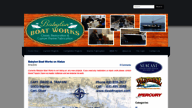 What Babylonboatworks.com website looked like in 2019 (4 years ago)
