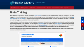 What Brainmetrix.com website looked like in 2019 (4 years ago)