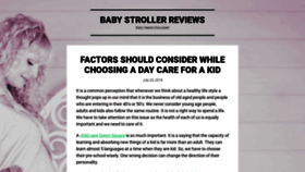 What Baby-stroller-reviews.com website looked like in 2019 (4 years ago)