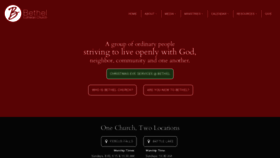 What Bethellutheran.church website looked like in 2019 (4 years ago)
