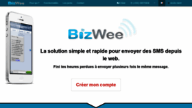What Bizwee.io website looked like in 2019 (4 years ago)