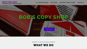 What Bobscopyshop.com website looked like in 2019 (4 years ago)