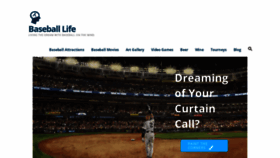 What Baseballismy.life website looked like in 2019 (4 years ago)
