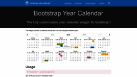 What Bootstrap-year-calendar.com website looked like in 2019 (4 years ago)