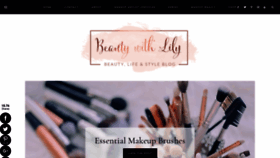 What Beautywithlily.com website looked like in 2019 (4 years ago)