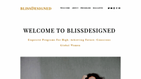 What Blissdesigned.com website looked like in 2019 (4 years ago)