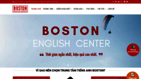 What Bostonenglish.edu.vn website looked like in 2019 (4 years ago)