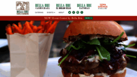 What Bellabrucafe.com website looked like in 2019 (4 years ago)