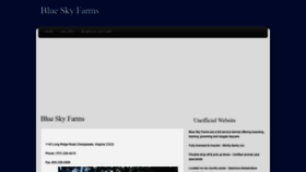 What Blueskyfarmz.com website looked like in 2019 (4 years ago)