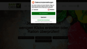 What Barf-check.de website looked like in 2020 (4 years ago)