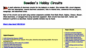 What Bowdenshobbycircuits.info website looked like in 2020 (4 years ago)
