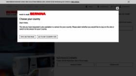 What Bernina.ch website looked like in 2020 (4 years ago)