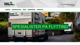 What Bergenflyttetjeneste.no website looked like in 2020 (4 years ago)