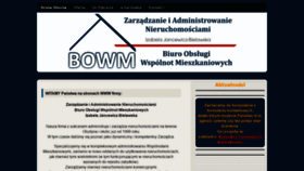 What Bowm-olsztyn.pl website looked like in 2020 (4 years ago)
