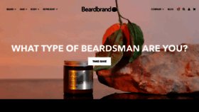 What Beardbrand.com website looked like in 2020 (4 years ago)