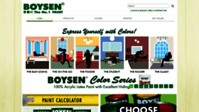 What Boysenpaints.com website looked like in 2020 (4 years ago)