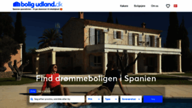 What Bolig-udland.dk website looked like in 2020 (4 years ago)