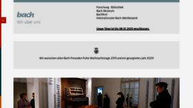 What Bach-leipzig.de website looked like in 2020 (4 years ago)
