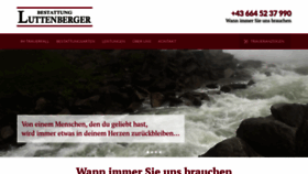 What Bestattung-luttenberger.at website looked like in 2020 (4 years ago)