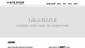 What Blueoceanstrategy.com website looked like in 2020 (4 years ago)