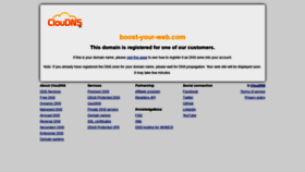 What Boost-your-web.com website looked like in 2020 (4 years ago)