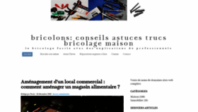 What Bricolons.eu website looked like in 2020 (4 years ago)
