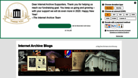 What Blog.archive.org website looked like in 2020 (4 years ago)