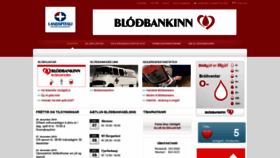 What Blodbankinn.is website looked like in 2020 (4 years ago)