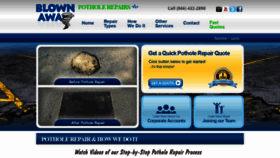 What Blownaway-potholes.com website looked like in 2020 (4 years ago)