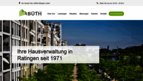 What Bueth.de website looked like in 2020 (4 years ago)