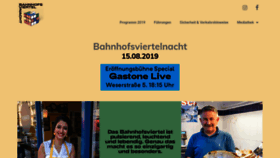 What Bahnhofsviertelnacht.de website looked like in 2020 (4 years ago)