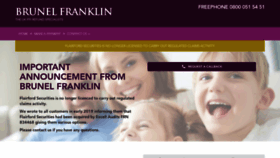 What Brunelfranklin.com website looked like in 2020 (4 years ago)