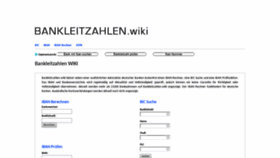 What Bankleitzahlen.wiki website looked like in 2020 (4 years ago)
