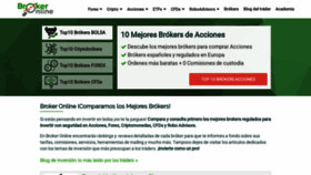 What Brokeronline.es website looked like in 2020 (4 years ago)