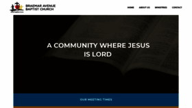 What Braemaravenuebaptist.co.uk website looked like in 2020 (4 years ago)