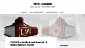 What Bloghamangiu.ro website looked like in 2020 (4 years ago)